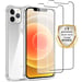 EVETANE Funda iPhone 12/12 Pro Antichoque Silicona + 2 Cristales templados