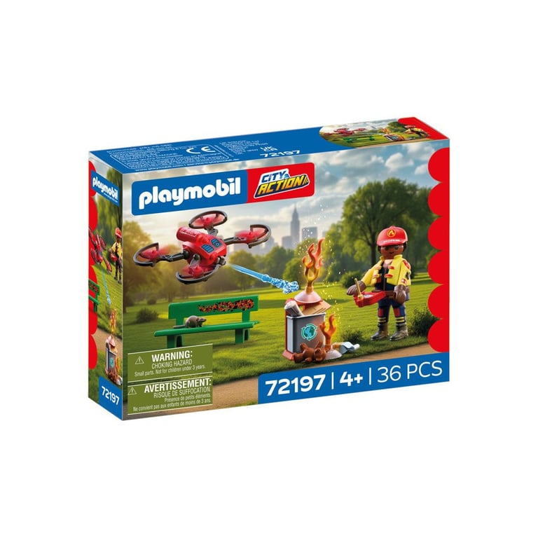 Playmobil City Action 72197 Drone d'extinction des pompiers - vue 2