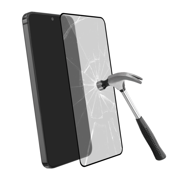 Protection d'écran en verre trempé (60% verre trempé recyclé) pour Samsung Galaxy S24+ 5G, Noir
