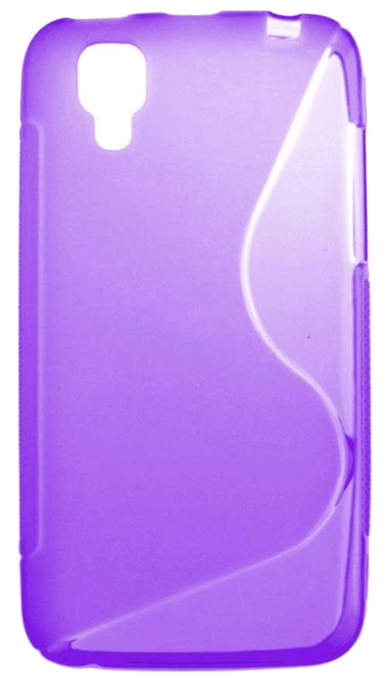 Coque silicone unie compatible Givré Violet Wiko Sunset