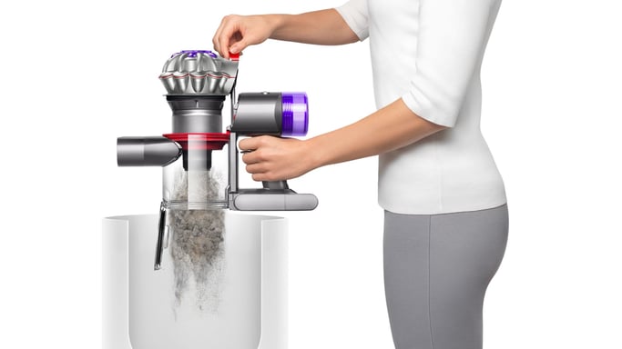 Dyson V8 Origin Aspiradora escoba 2 en 1 Batería Secar Sin bolsa 425 W Púrpura, Plata