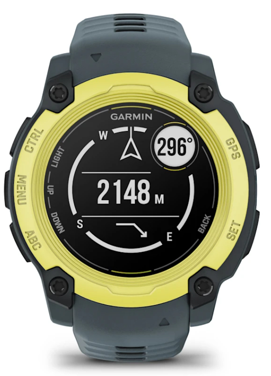 Garmin Instinct E 2,18 cm (0.86 ) MIP 40 mm Numérique 166 x 166 pixels Gris, Citron vert GPS (satellite) - Neuf