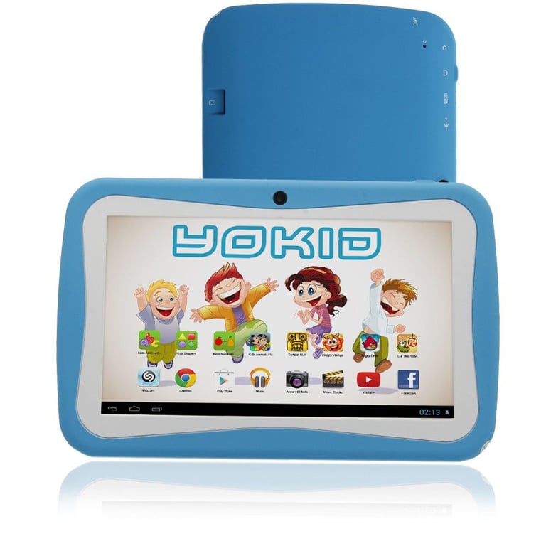 Tablette Tactile 7 Pouces Yokid Jeu Éducatif Android 40Go Contrôle Parental  Bleu YONIS - Yonis