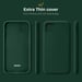 Moozy Custodia in silicone della serie Minimalist per iPhone 11 Pro Max, verde notte - Sottile, morbida finitura opaca in TPU