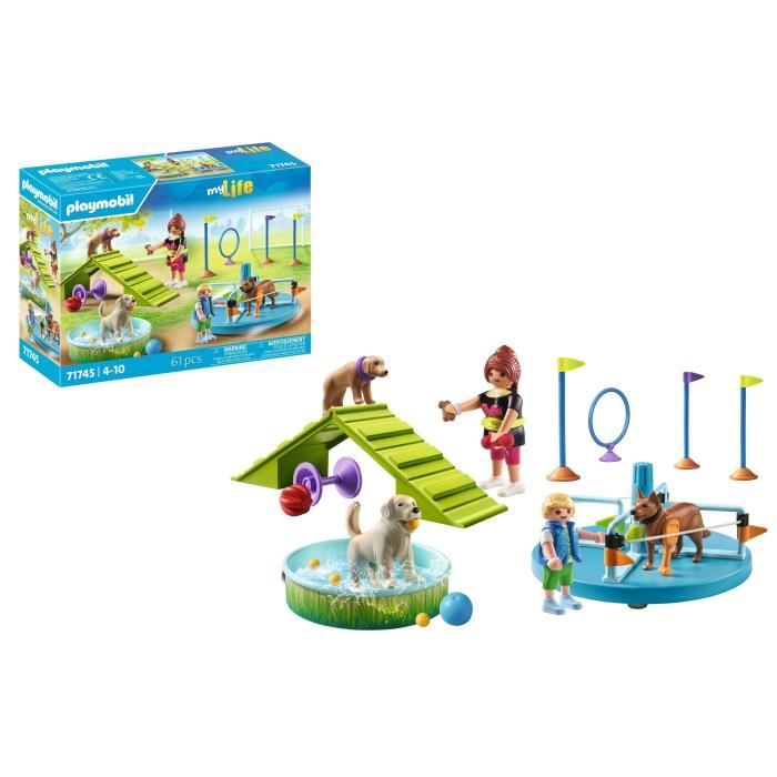Aire De Jeux Pour Chiens Et Personnages Playmobil La Boite - vue 4