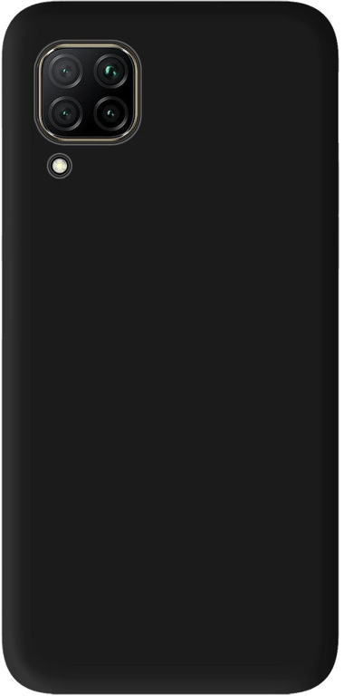 Coque silicone unie compatible Mat Noir Huawei P40 Lite