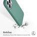 Accezz Coque Liquid Silicone pour Apple iPhone 13 Pro - Vert foncé