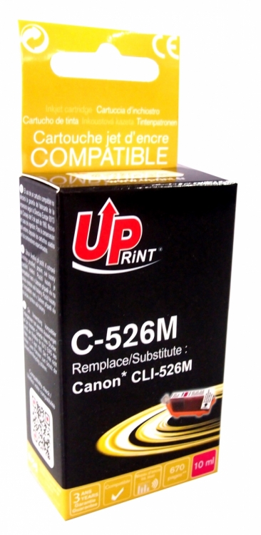 Cartouche encre UPrint compatible CANON CLI 526 Neuf - vue 2