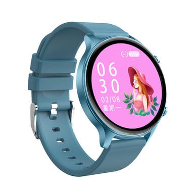 Karen M DS30 smartwatch, pantalla TFT HD de 1,39 pulgadas, llamadas Bluetooth, 230 mAh, IP67, azul