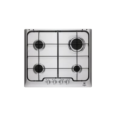 Table de cuisson Electrolux PX640XV Argent, Acier inoxydable Encastrable Gaz 4 brûleurs - Neuf