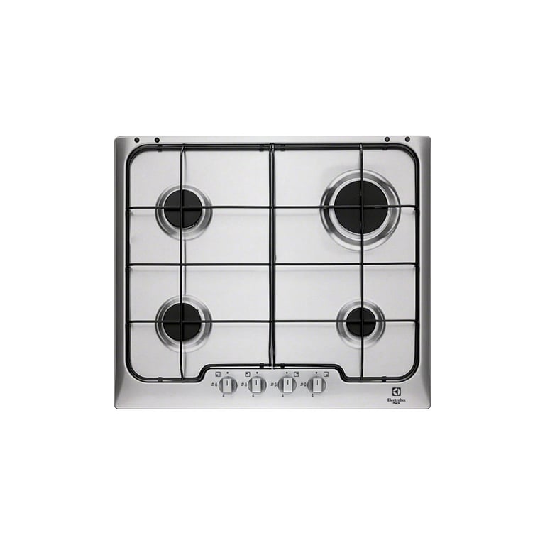Table de cuisson Electrolux PX640XV Argent, Acier inoxydable Encastrable Gaz 4 brûleurs - Neuf