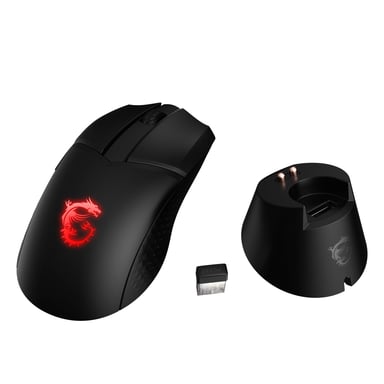Ratón inalámbrico gamer MSI Clutch GM41 Lightweight RGB (Negro)