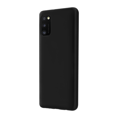 Funda de gel de silicona suave para Samsung Galaxy A41 2020, negro satinado