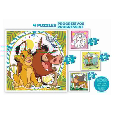 Educa 19309 Puzzle 4 Puzzles Progresivos para Niños en Estuche