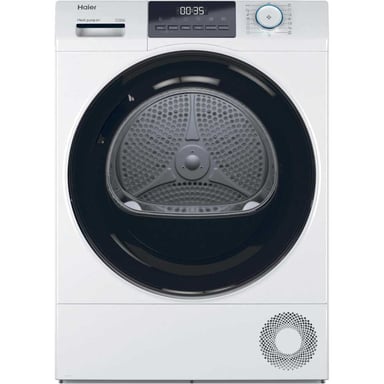 Sèche-linge frontal Haier HD80-E929E-S 8 kg Pompe à chaleur 15 programmes Blanc