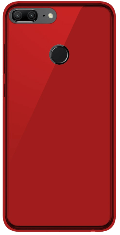 Coque silicone unie compatible Givré Rouge Huawei Honor 9 Lite