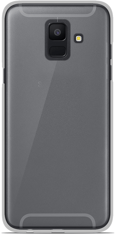 Coque silicone unie compatible Transparent Samsung Galaxy A6 2018