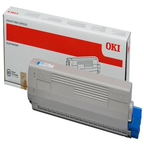 Toner cyan OKI 44844507 C831C841 Haute capacité ~10000 pages Cyan Neuf - vue 1