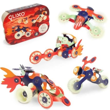 Tiny & Mighty Clixo - Jeu de construction magnétique, flexible, durable & imaginatif - 9 pièces - dès 4 ans- Jeux de construction