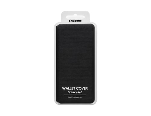 Samsung EF-WA405 coque de protection pour téléphones portables 15 cm (5.9'') Étui avec portefeuille Noir Samsung Galaxy A40