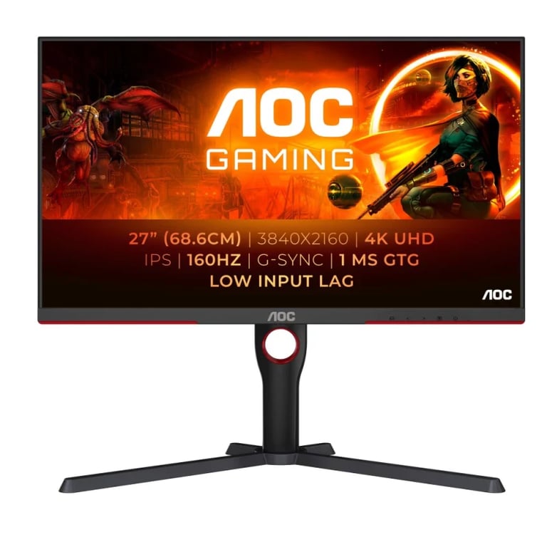Moniteur Aoc U27G3X 27   4K Ultra Hd Ips 160Hz 1Ms Noir - Neuf