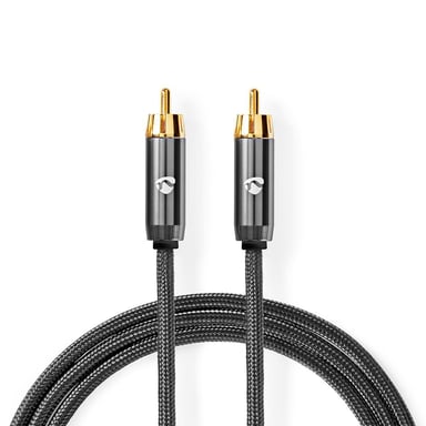 Nedis CATB24100GY30 câble audio 3 m RCA Gris