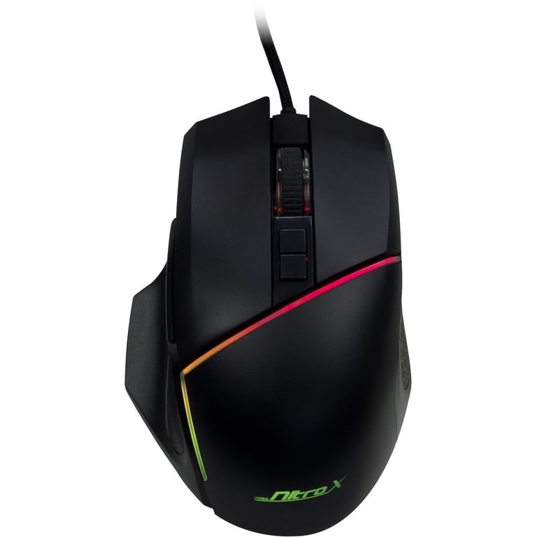 Inter Tech GT 100 RGB Jouer Droitier USB Type A Optique 6400 DPI Neuf - vue 3