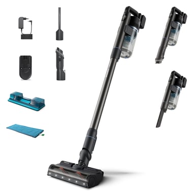 Philips 7000 series XC7053/01 aspirateur balai et balai électrique Batterie Sec&humide Cyclonique Sans sac 0,6 L Bleu