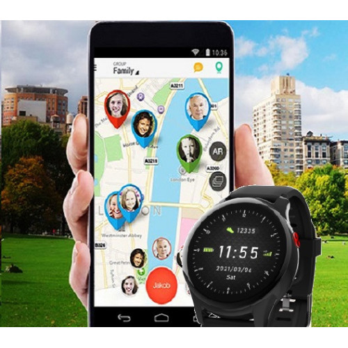 Montre Connectée GPS Sénior Multifonctions SOS Android iOS