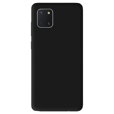 Coque silicone unie compatible Mat Noir Samsung Galaxy Note 10 Lite
