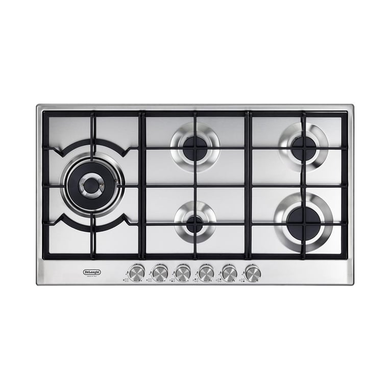 Délonghi Nsl X Table De Cuisson à Gaz Encastrable 90 Cm Acier Inoxydable 5 Brûleurs