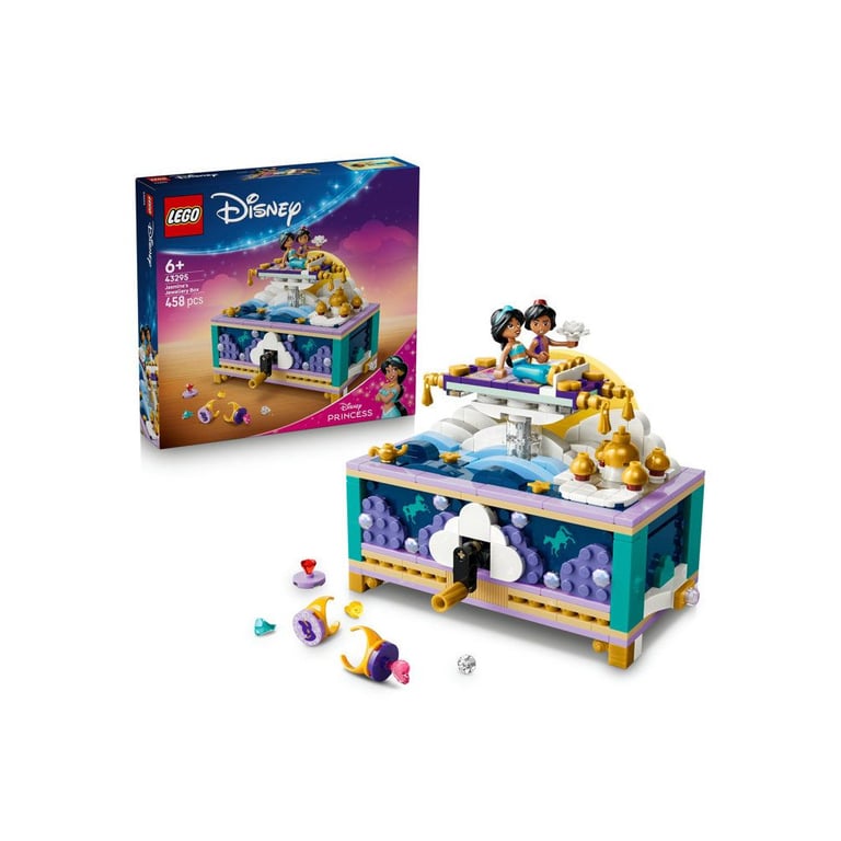 Boîte à bijoux LEGO Disney Princess 43295 Jasmine et tapis magique mobile Multicolore - Neuf