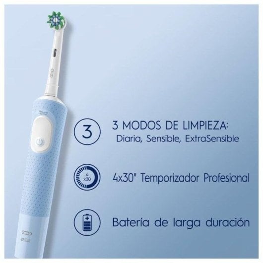 Oral-B Vitality Pro Adulte Brosse à dents rotative oscillante Gris, Blanc - Neuf
