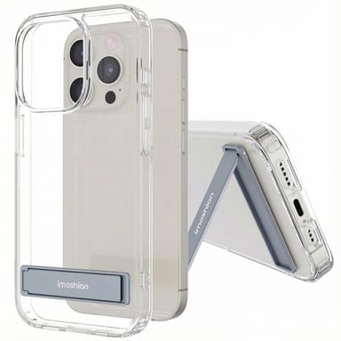 imoshion Coque Stand pour Apple iPhone 15 Pro - Transparent