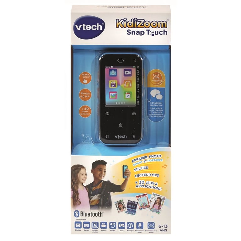Appareil photo enfant Vtech Kidizoom Snap Touch Bleu - Jouez et capturez des moments inoubliables ! - Neuf