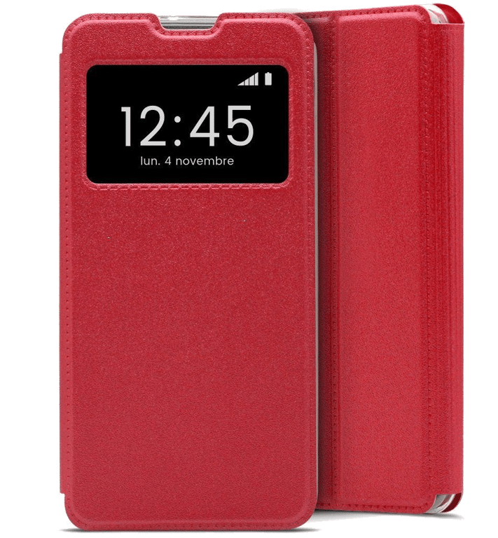 Etui Folio compatible Rouge Oppo Find X3 Lite