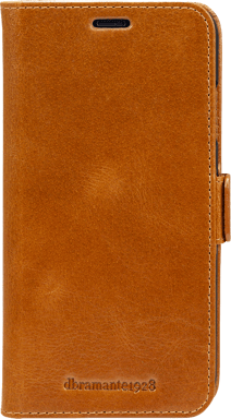 Funda folio de piel marrón Copenhagen Dbramante1928 para iPhone XS Max