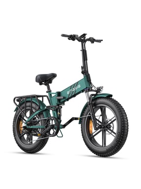 ENGWE Ebike, bicicleta eléctrica plegable de neumáticos anchos de 4.0 x 20” para adultos, batería de 48 V 16 AH hasta 48 km/h, alcance de 120 km, suspensión total para todo terreno