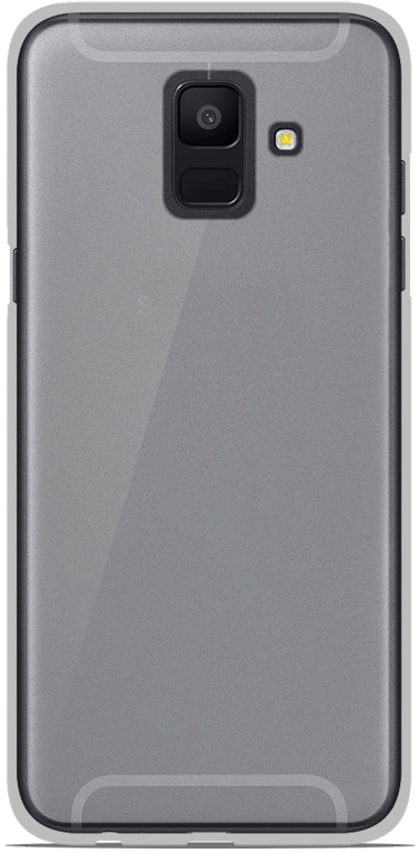 Coque silicone unie compatible Givré Blanc Samsung Galaxy A6 2018