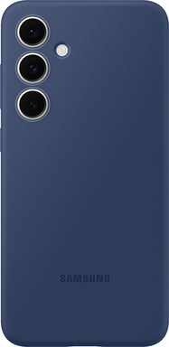 Samsung Funda de silicona suave y lisa para Galaxy S24 FE Azul
