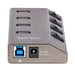 StarTech.com Hub USB-C Autoalimentado de 4 puertos con Interruptores Individuales - Concentrador USB 3.0 a 5 Gbps con Fuente de Alimentación - Ladrón