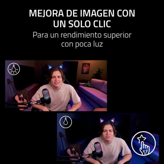 Webcam Razer Kiyo V2 4K 30 FPS IA Sensor Sony STARVIS HDR Ultra Gran Angular Negra - Neuf
