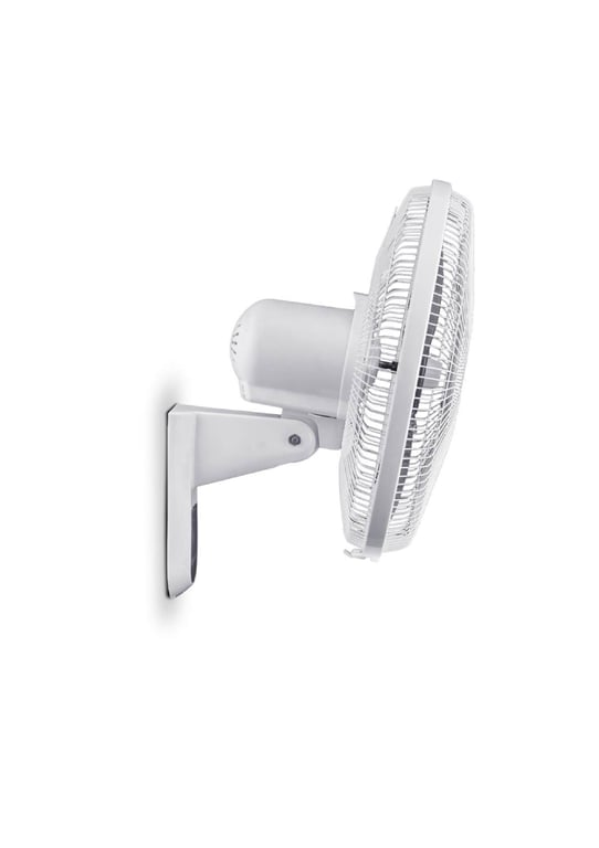 Fanelite Ventilateur mural W1670-RPG - Blanc - Hélice 40 cm - 3 vitesses - télécommande - Grille et hélice plastiques Blanc - vue 3