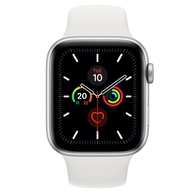 Apple Watch Series 5 OLED 44 mm Digital 368 x 448 Pixeles Pantalla táctil 4G Plata Wifi GPS (satélite)