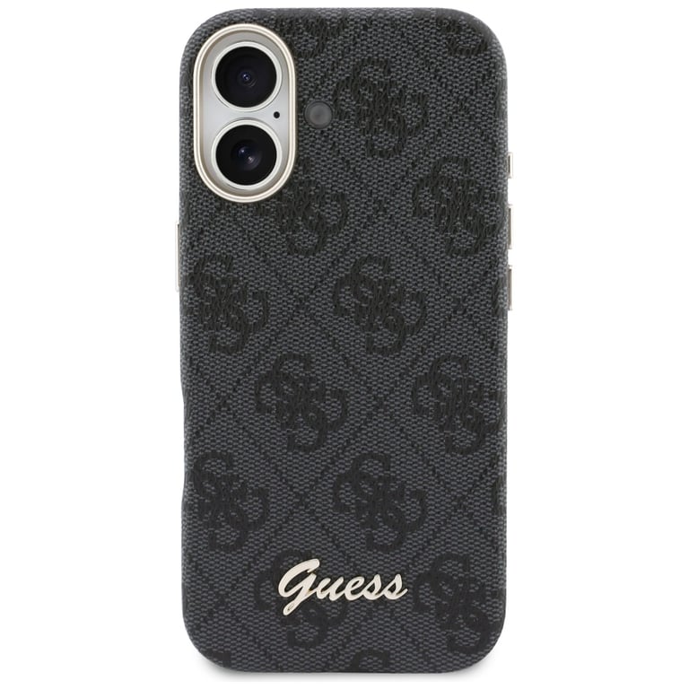 Guess Noir Coque Magsafe Pour Apple Iphone 17, Logo Script 4G, E - Image 3