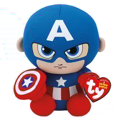 Peluche Marvel Beanie Babies Petite - Captain America
