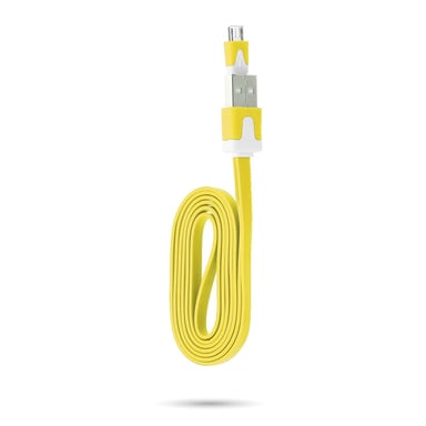 Cable Noodle 1m pour Manette Playstation 4 PS4 USB / Micro USB 1m Noodle Universel Universel (JAUNE)