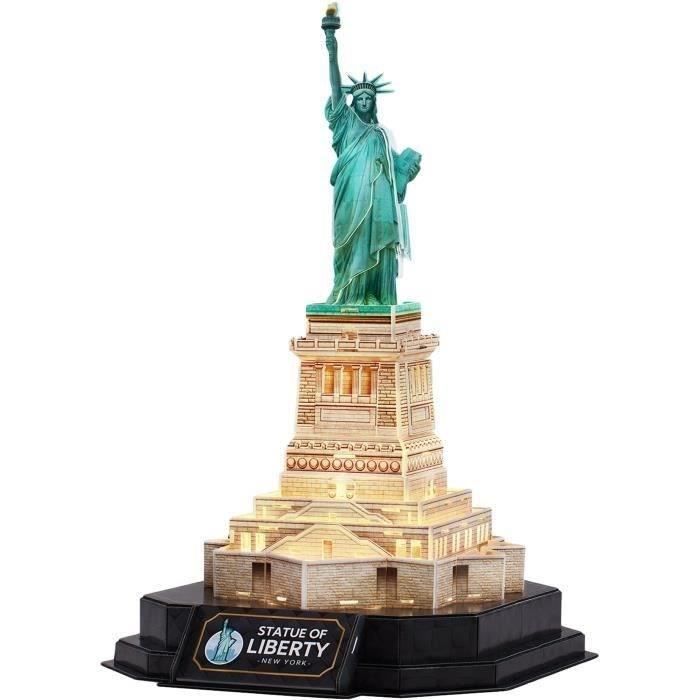 Puzzle 3D lumineux Statue De La Liberté Jeu de construction EXPLORA 79 pièces Dès - vue 3