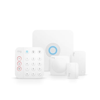 Ring Alarm Security Kit, 5 piece - 2nd Generation système d'alarme de sécurité Wifi Blanc