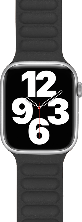 BIGBEN CONNECTED Bracelet Cuir pour Apple Watch 42-44-45-49mm  Marron